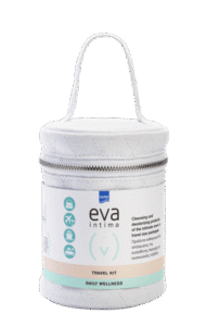 EVA INTIMA TRAVEL KIT – Komplet proizvoda za intimnu negu u ambalaži prilagođeoj za put u praktičnoj toaletnoj torbi